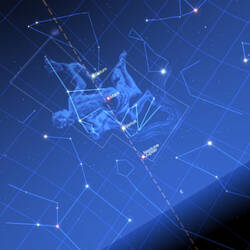 Last night's sky (05:49am this morning actually) as detailed by our STARCHART App.