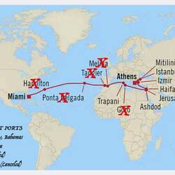 Our itinerary had several revisions ... none COVID-19 related.