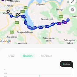 The tracker shut down at the 112 km mark - in reality the day can in at over 120km