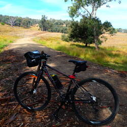 The 60km point on the trail about half way to Koetong