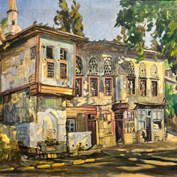 "An Old House in Kuruçeşme" (H. Onat) — Alsancak, İzmir.