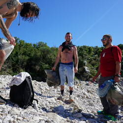 Sammelaktion am Strand