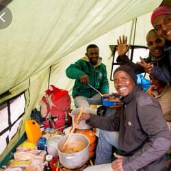In the kitchen tent, magic happens!