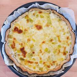 Here is my now "famous" leek and gruyere tart!