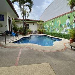 Our hotel pool in San Jose