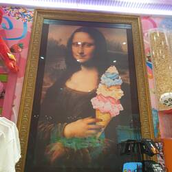 Auch die Mona Lisa liebt Glace