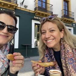 Churros con chocolate. Que rico!