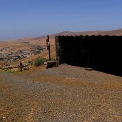 Schutzhütte vor Sonne und besonders Wind