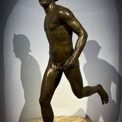 Bronze statue of the Running Athlete (Late Hellenistic Period - 50-30 BC) — İzmir Archaeology Museum