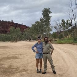 Regina and Ranger Aiden near Boggy Hole