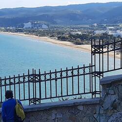 Vieste Aussichten und seine weissen Häuser