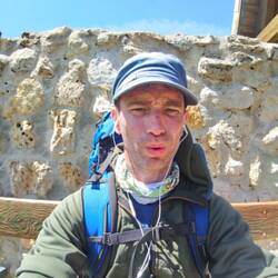 Klaus nach dem Berg erklimmen 🤣