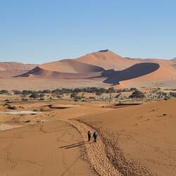 Im Hintergrund ist der Parkplatz zu sehen bei dem die Wanderung begonnen hat
