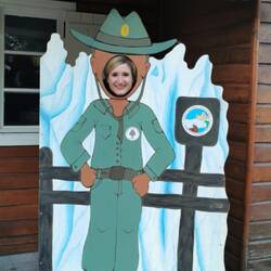 Au als Parkranger macht d Geraldine e gueti Figur.