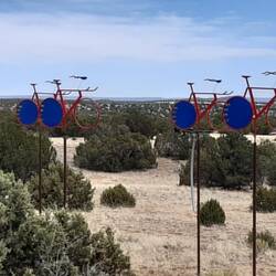 Kunst in der Prärie, da hat wohl wer an uns gedacht