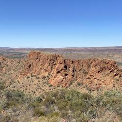Panorama that towers over our campsite.