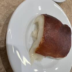 Kazandibi, aka chicken pudding. Like cutting through an old gum eraser!