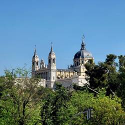 A church in the distance