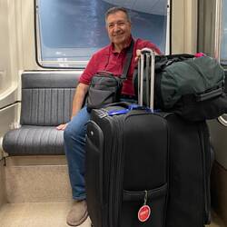 In the subway to terminal B at IAH — Houston, TX.