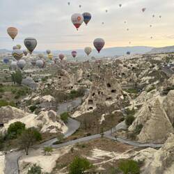 Floating through the Goreme open-air museum
