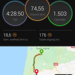 Dag 8, 494 + 75 = 569 km totaal