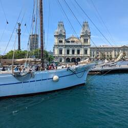 They opened up the bridge to let this old ship through