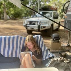 Millie in her moment of inspiration.