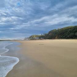 As the temperature was less than 30 degrees, the beach was always empty