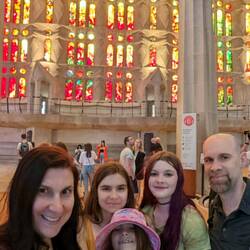 The sunset, on the same side as the Passion