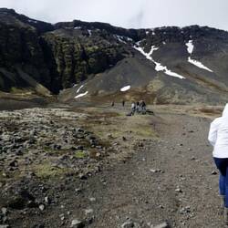 The walk to Raudfeldar Canyon, which we didn't do.
