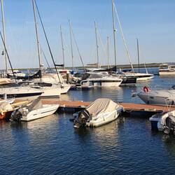 Der Yachthafen in Olhão