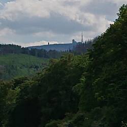 Kurzer Blick auf den Brocken