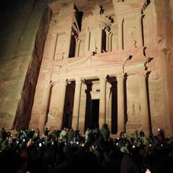 Petra by night