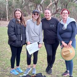 Amber, Beth, Katherine and me.