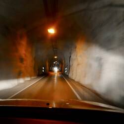 Inside the tunnel
