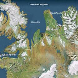 The route from Stykkishólmur to Akureyri