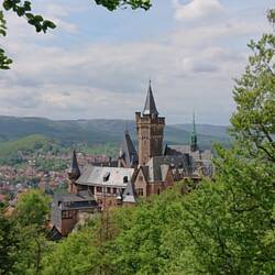 Blick vom Agnesberg auf das Schloß
