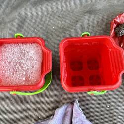 Acid bath for the shells