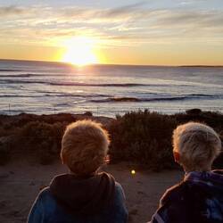 My babies at sunset 😍
