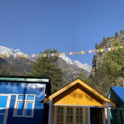 צאמה כאשר באופק כבר רואים את ההר