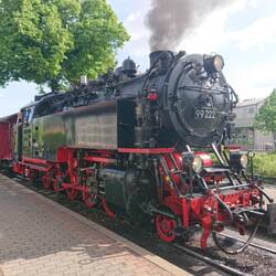 Heute morgen noch gerade die Brockenbahn abgepasst