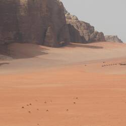 Those are camels in the foreground- shows how big those rocks are