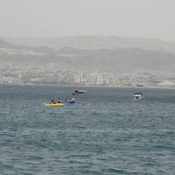 Looking over to Israel