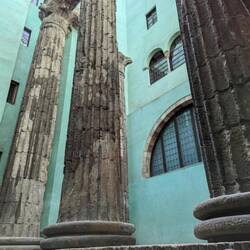 2000 year old Roman columns from the days when this was just the small outpost of Barcino