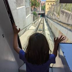 Riding the funicular