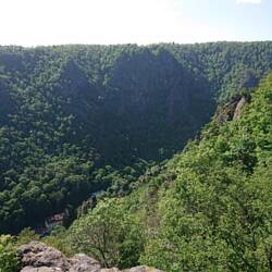 Blick in die Bodetalschlucht