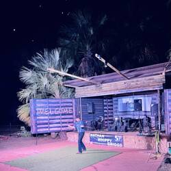 One if the worlds best whip cracker, Nathan Griggs, in full action at Mataranka Homestead