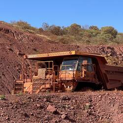Haul truck. About 120 ton per load