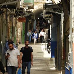 Pathway Jesus took while carrying the cross on the way to his crucifixion