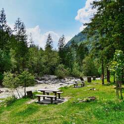 Immer wieder der Soča entlang, einfach wunderbar